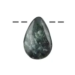 0430393002 Tumbled Stone Serafinite drilled | wholesaler gems, healing stones & jewelry