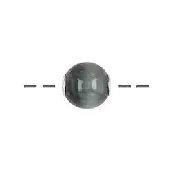 0430596612 Jewelry Bead Cat's Eye Quartz 12mm, rhodiniert | gems, healing stones & jewelry