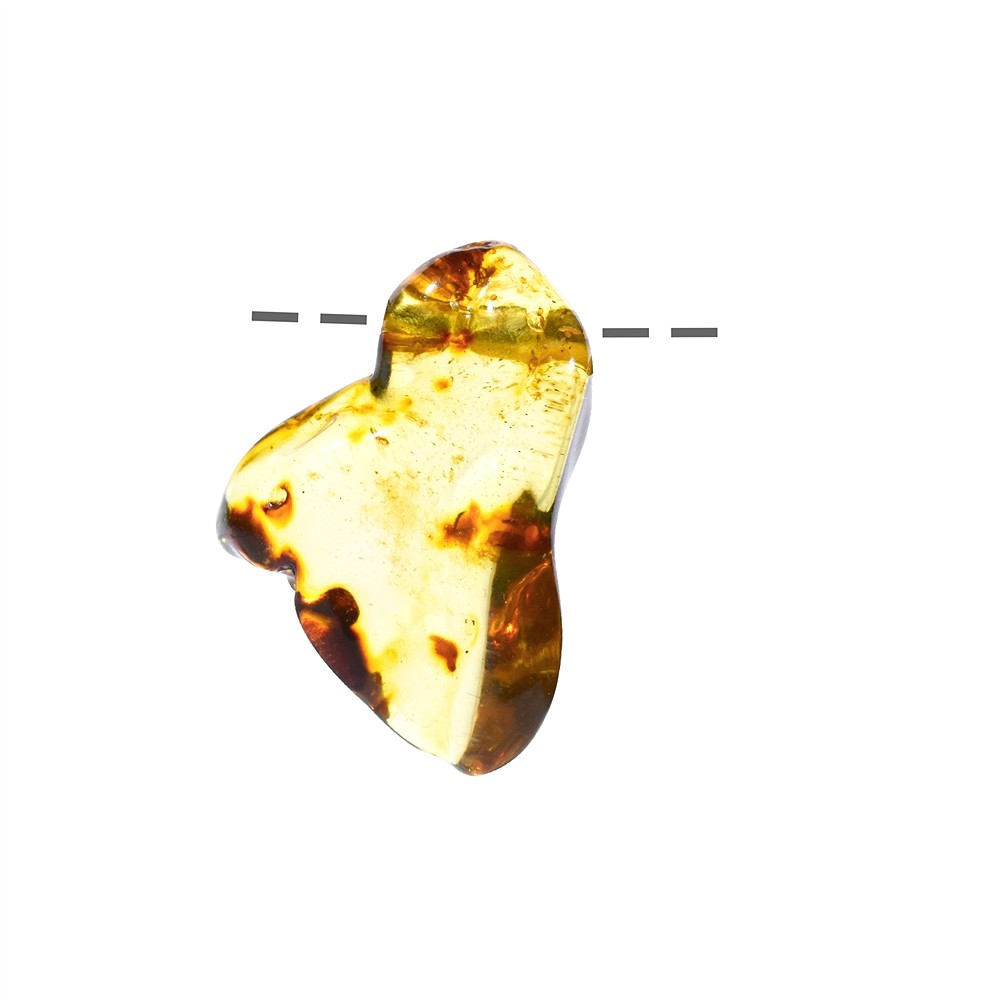 Tumbled Stone Copal cross drilled, 3,8 - 4,5cm | gems, healing stones & jewelry