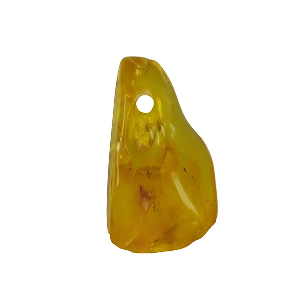 Piedra rodada frontal de Copal perforada, 3,7 - 5,0cm | Marco Schreier