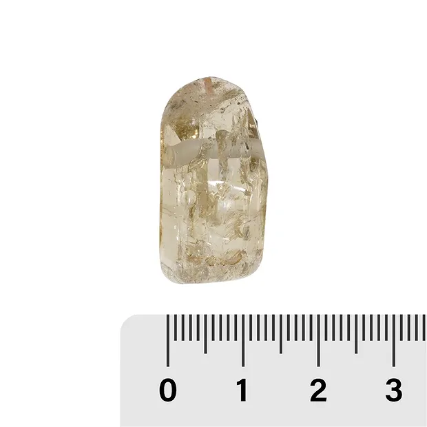Trommelstein Citrin (natur) gebohrt, 2,5 - 3,0cm | Marco Schreier