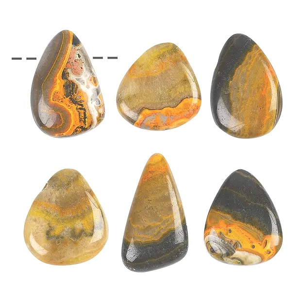 Trommelstein Eclipse B (stab.) gebohrt | Edelsteine, Heilsteine & Schmuck-Handel