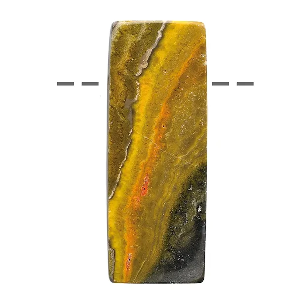 Cabochon rectangle eclipse (stab.) drilled, 4.0cm | Marco Schreier