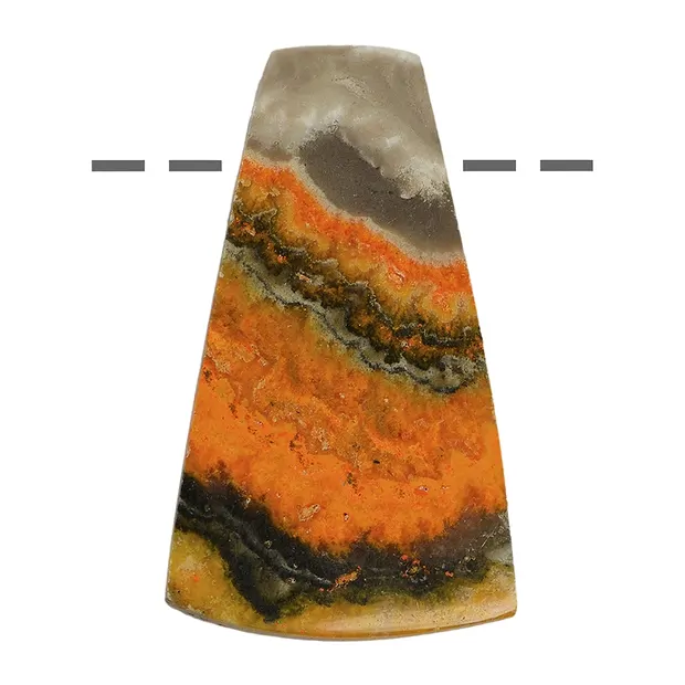 Cabochon trapèze Eclipse (stab.) percé, 4,0cm | Marco Schreier