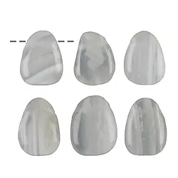 0433093002 Tumbled Stone Agate (white-cream) drilled | wholesaler gems & healing stones