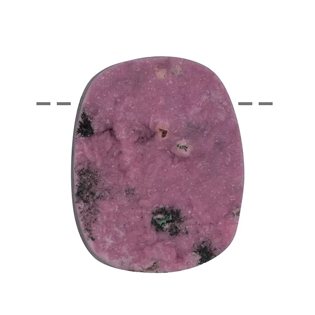 Cabujón de calcita (calcita cobalto) perforado, 4,5cm | Marco Schreier