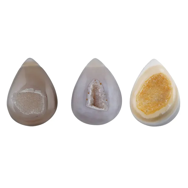 Freeform Achat (Druzy) gebohrt, 5,0cm | Edelsteine, Heilsteine & Schmuck-Handel