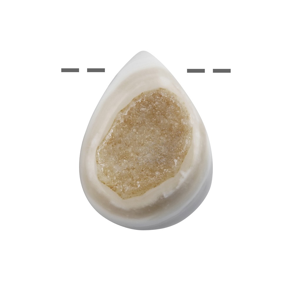 Freeform Agate (Druzy) percée, 5,0cm | Marco Schreier