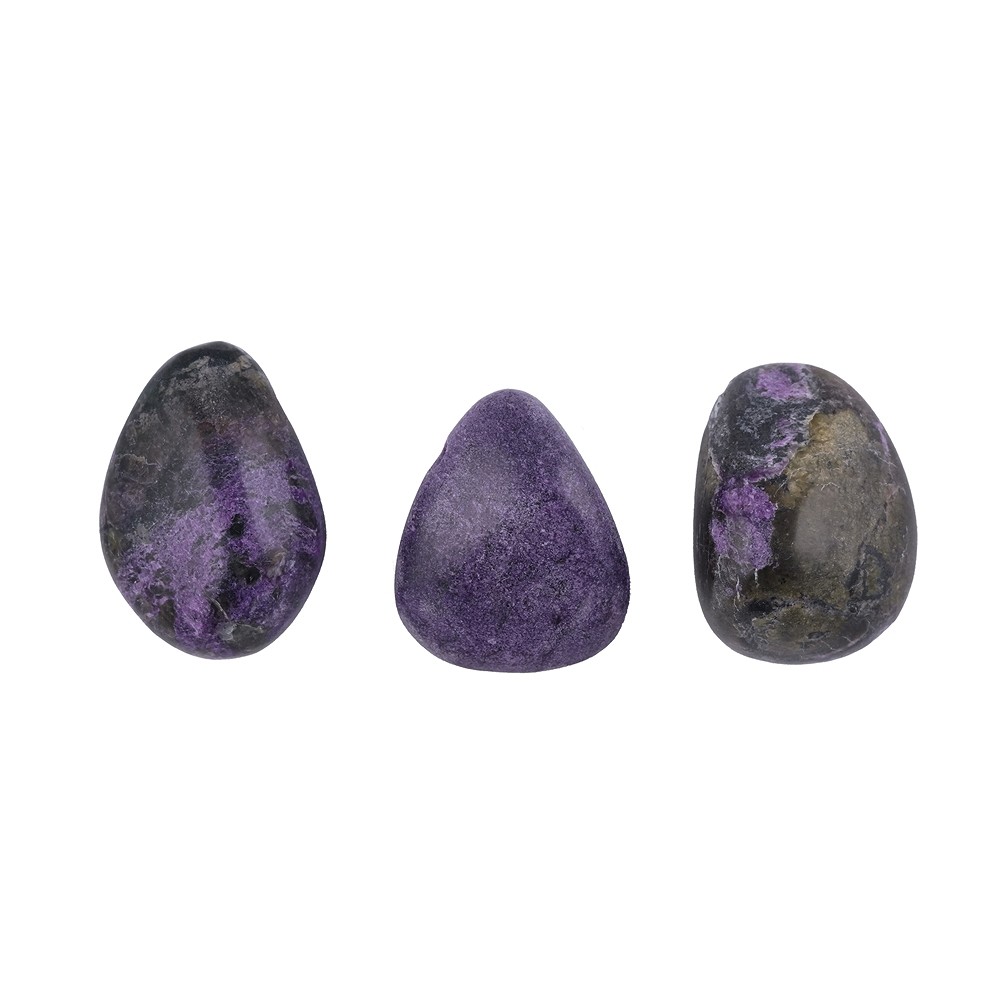 Tumbled Stone Stichtite B drilled, 2,0 - 3,0cm | gems, healing stones & jewelry