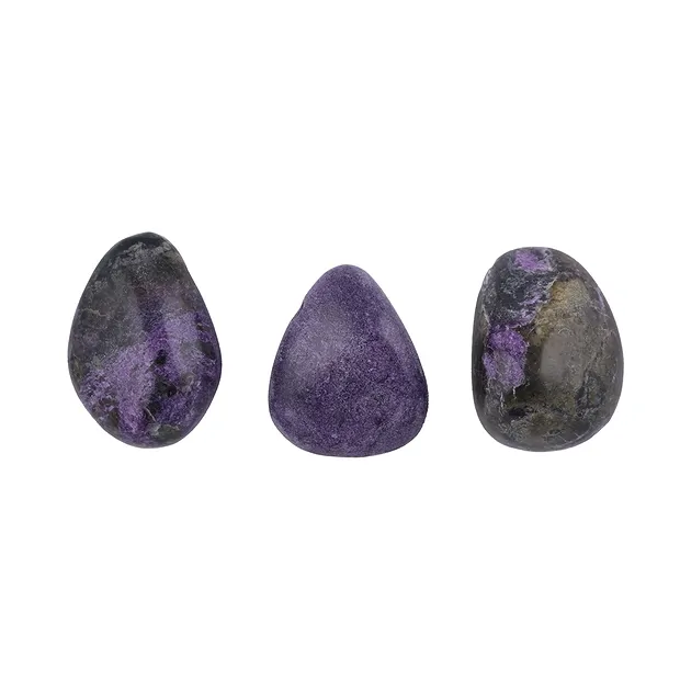 Trommelstein Stichtit B gebohrt, 2,0 - 3,0cm | Edelsteine, Heilsteine & Schmuck