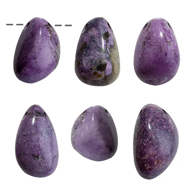 Trommelstein Stichtit gebohrt, 2,0 - 3,0cm | GH Edelsteine, Heilsteine & Schmuck