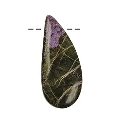 0438995628 Cabochon drop stichtite B drilled, 3,8 - 4,0cm | gems, healing stones & jewelry