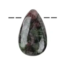 0440695614 Tropfen Granat-Pyroxenit gebohrt, 40-45mm | GH Edelsteine, Heilsteine & Schmuck