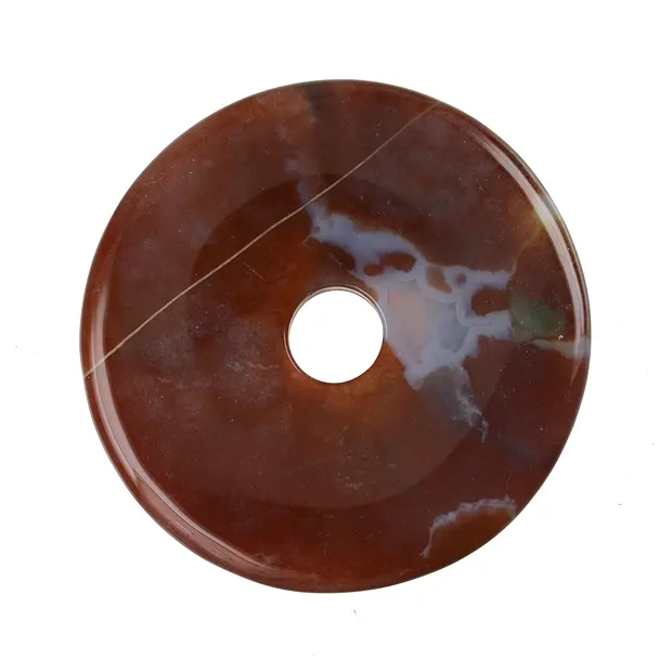 Donut chalcedony (red-brown), 50mm | wholesaler gems, healing stones & jewelry