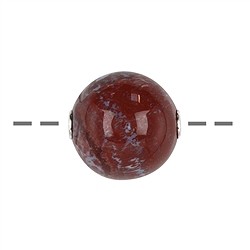 0441196620 Schmuckkugel  Feuer-Chalcedon 20mm, rhodiniert | Marco Schreier