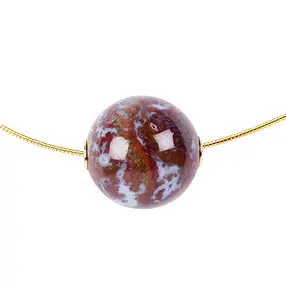 Schmuckkugel  Feuer-Chalcedon 20mm, vergoldet | Edelsteine, Heilsteine & Schmuck