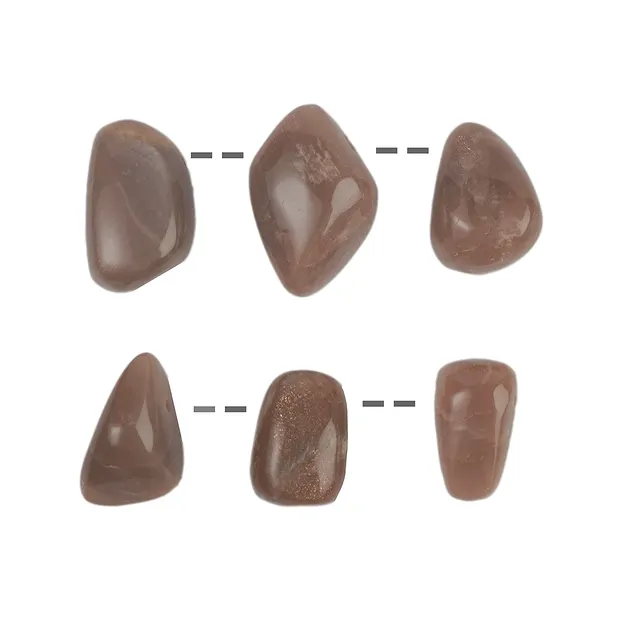 Trommelstein Mondstein (braun-orange) | Edelsteine, Heilsteine & Schmuck-Handel