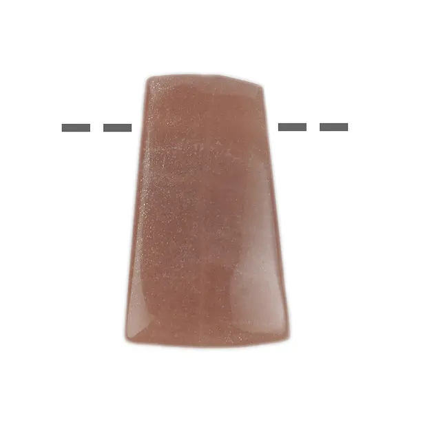 Freeform Moonstone (brown-orange) drilled, 3.5 - 4.5cm | Marco Schreier
