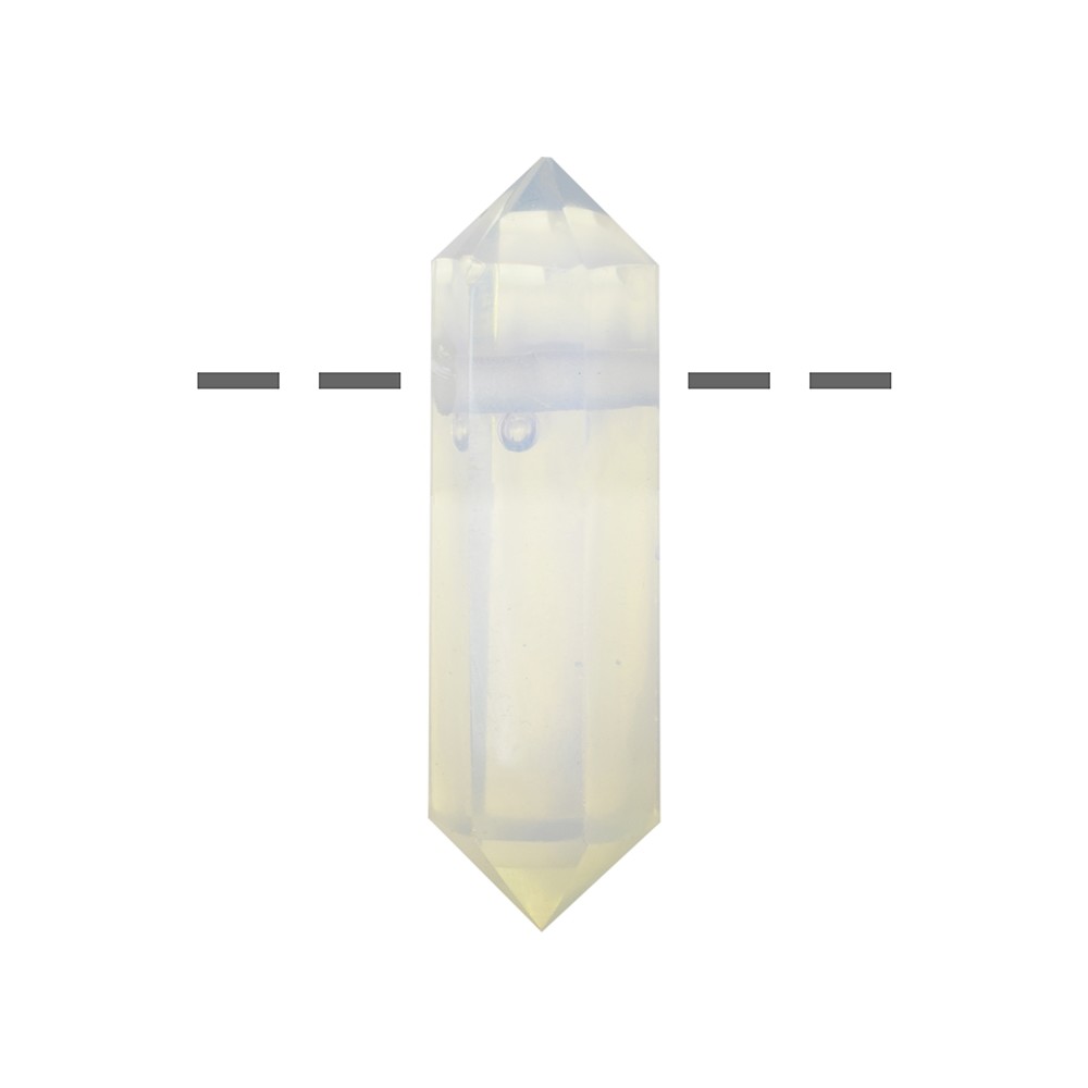 Spitze poliert Opalglas (synth.) gebohrt, 4,2cm | Marco Schreier