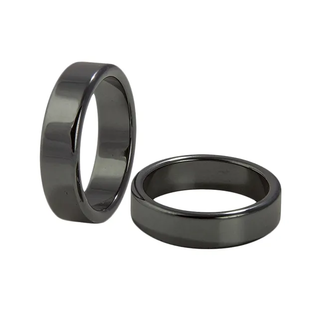 Hematin rings flat, mixed sizes (50 pcs./ PU) | wholesaler gems & healing stones