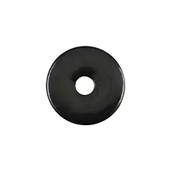 0443200300 Donut Schungit, 30mm | Schreier Großhändler Edelsteine, Heilsteine & Schmuck