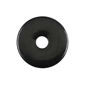 Donut Schungit (stab.), 40mm | Mineralienhandel Edelsteine, Heilsteine & Schmuck