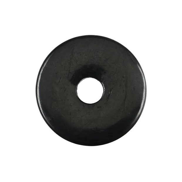Donut Schungit, 40mm | Schreier Großhändler Edelsteine, Heilsteine & Schmuck