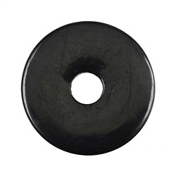 0443200500 Shungita donut, 50 mm | Schreier piedras preciosas, piedras curativas y joyería