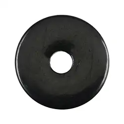 0443200500 Shungita donut, 50 mm | Schreier piedras preciosas, piedras curativas y joyería