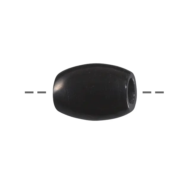 Shungite (stab.) forata, 1,8 x 1,3 cm | grossista gemme e pietre curative