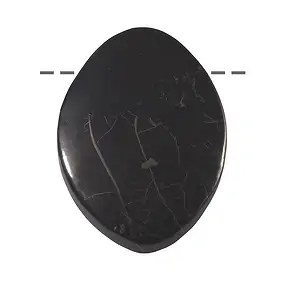 Marquis Shungite (stab.) percée, 4,8cm | Marco Schreier