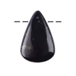 0443295104 Drilled drop of Shungite, 3.5cm | wholesaler gems, healing stones & jewelry