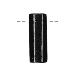 0443295202 Rectangle Shungite curved drilled, 4.0 x 1.5cm | gems, healing stones & jewelry