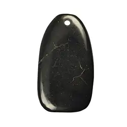 0443295730 Forma libera piatta Shungite anteriore forata, 4,7cm | Marco Schreier