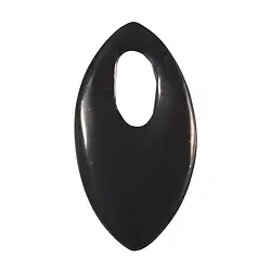 0443296052 Navette Shungite percée frontale, 6,0cm | Marco Schreier