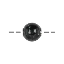 0443296612 Perla di gioielleria Shungite (stab.) 12 mm, rodiata | Marco Schreier