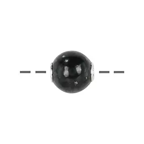Schmuckkugel Schungit (stab.) 12mm, rhodiniert | Marco Schreier