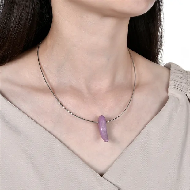 Magatama phosphosiderite percée, 3,2cm | Marco Schreier