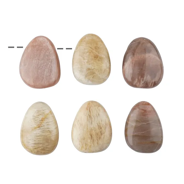 Tumbled Stone Moonstone/Aventurine Moonstone drilled | Marco Schreier