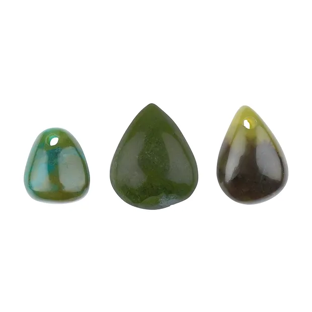 Cabochon Gem Silica B gebohrt, 2,2 - 3,0cm | GH Edelsteine, Heilsteine & Schmuck