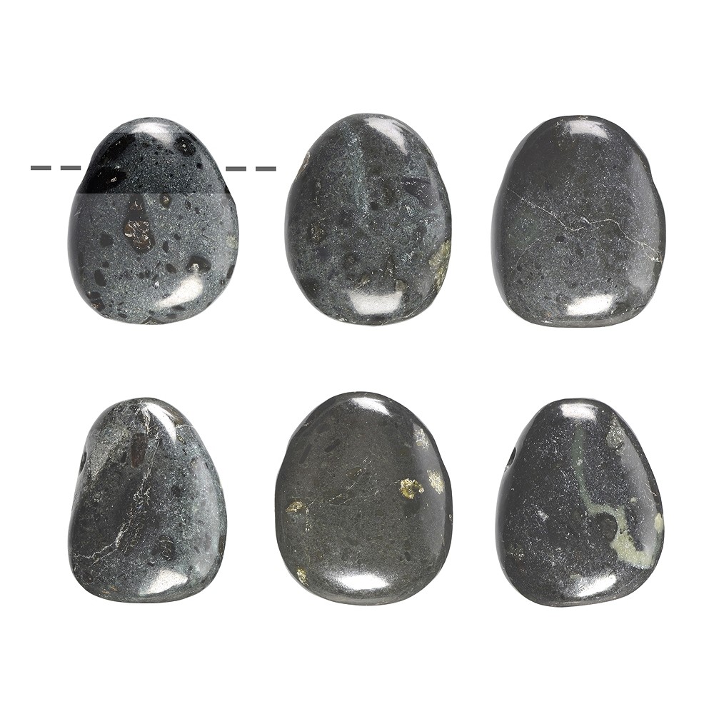 Tumbled Stone Kimberlite drilled | wholesaler gems, healing stones & jewelry