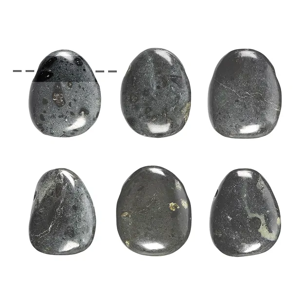 Pietra burattata Kimberlite perforata | grossista gemme e pietre curative