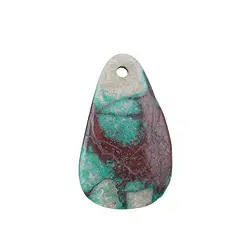 0445593977 Cabochon chrysocolle-cuprit percé frontale, 4,0 - 5,0cm | Marco Schreier