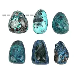 0445693002 Tumbled Stone Shattuckite drilled | wholesaler gems, healing stones & jewelry