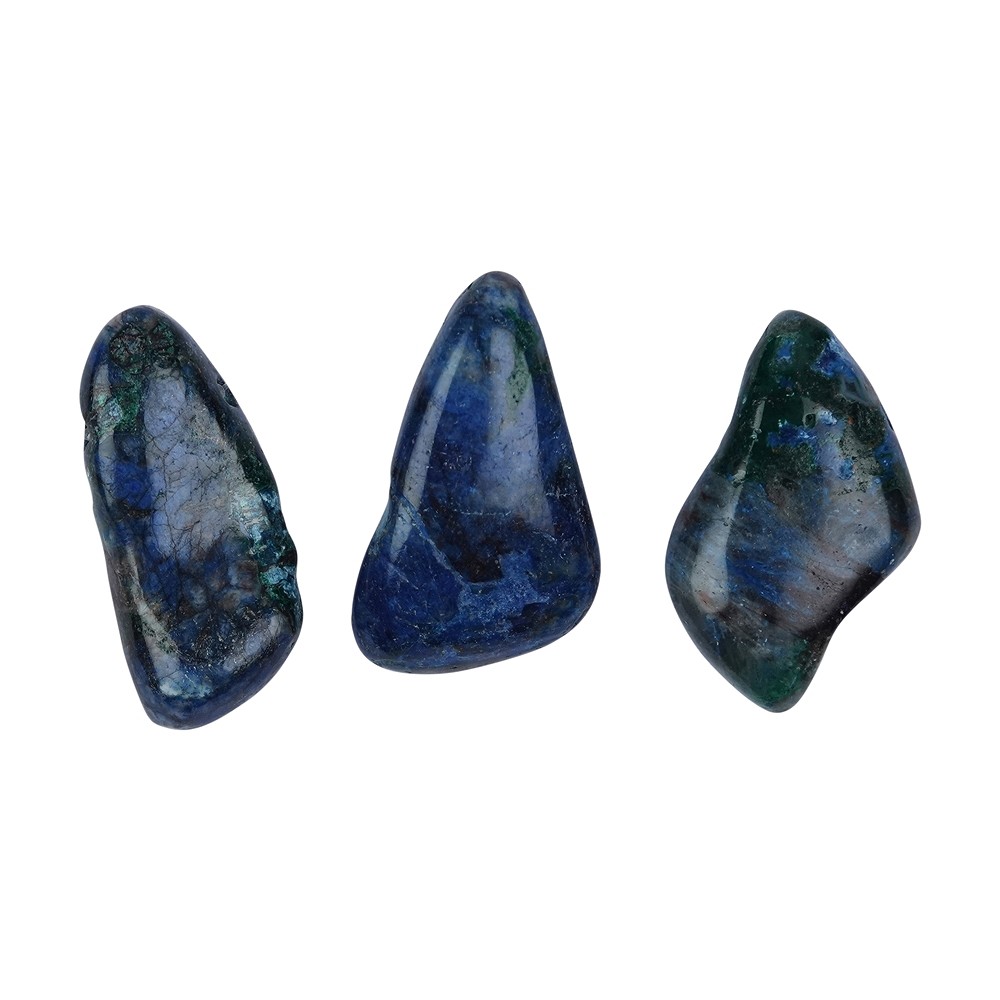 Piedra rodada Shattuckita B perforada, 3,5-4,0cm (mediana) | Marco Schreier