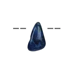 0445693046 Tumbled Stone Shattuckite B drilled, 3.5-4.0cm (medium) | Marco Schreier