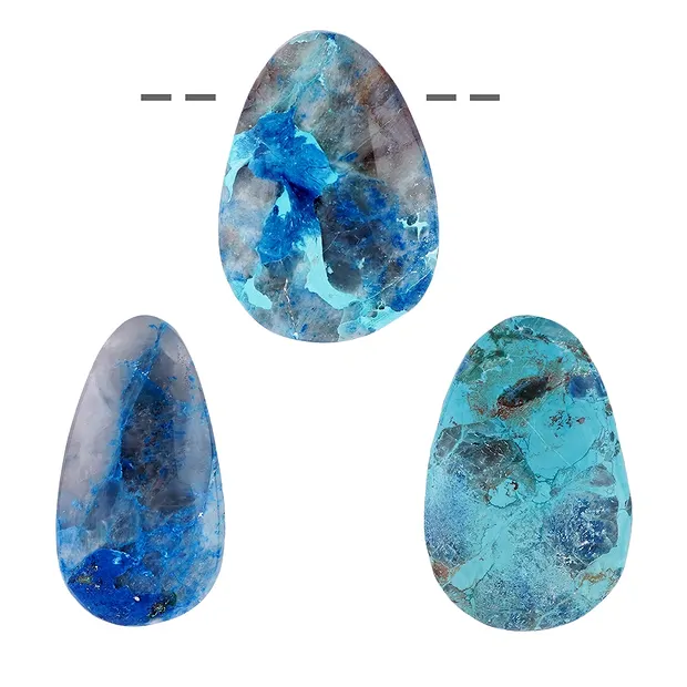 Cabochon Freeform Shattuckit gebohrt, 3,0 - 4,0cm | Marco Schreier