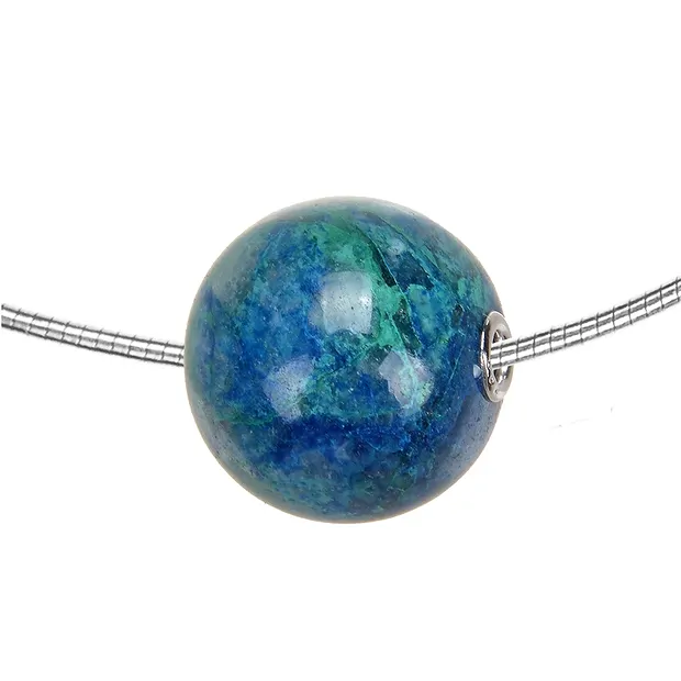 Pallina per gioielli in shattuckite, rodiata | grossista gemme e pietre curative
