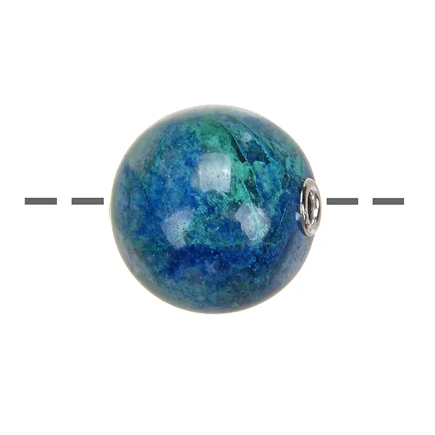 Pallina per gioielli in shattuckite, rodiata | grossista gemme e pietre curative