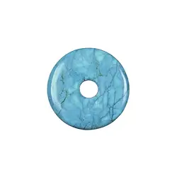 0446000300 Donut Turquenit (Magnesit gefärbt), 30mm | GH Edelsteine, Heilsteine & Schmuck
